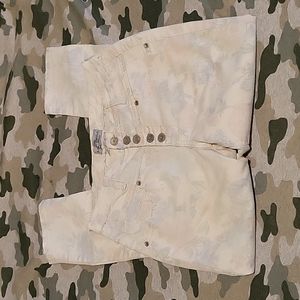 Almost famous Always Fabulous White Floral Denim